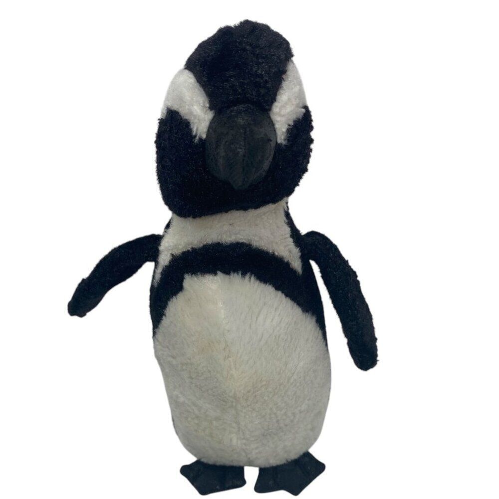 Aurora Penguin with Vinyl Beak & Feet 8" Realistic Plush Stuffed Animal Toy